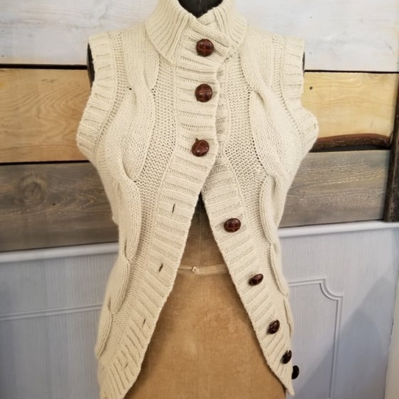 French Dressing Jackets & Blazers - French Dressing Cable Knit Vest